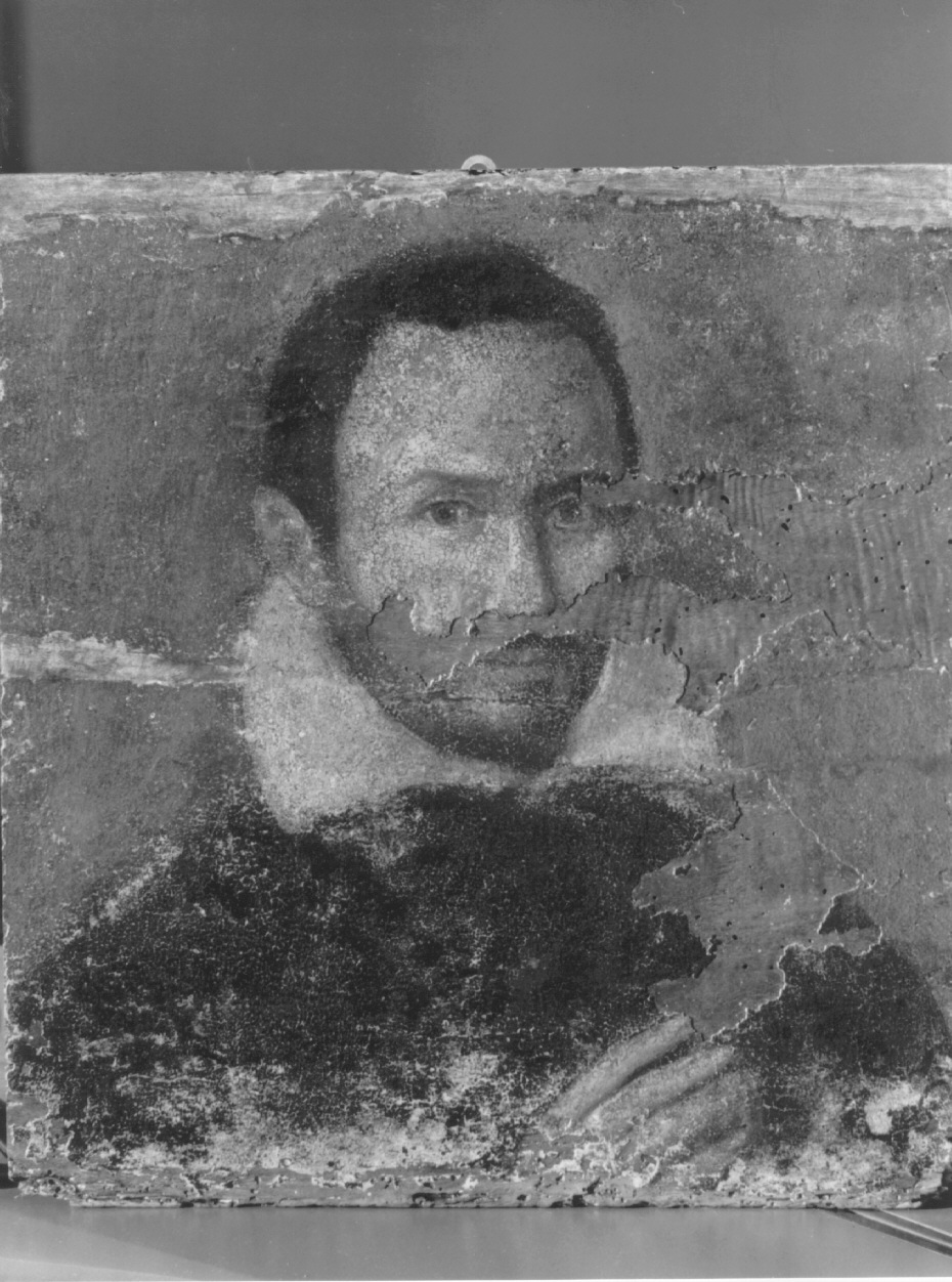 ritratto d'uomo (dipinto, opera isolata) - ambito emiliano-lombardo (sec. XVI)
