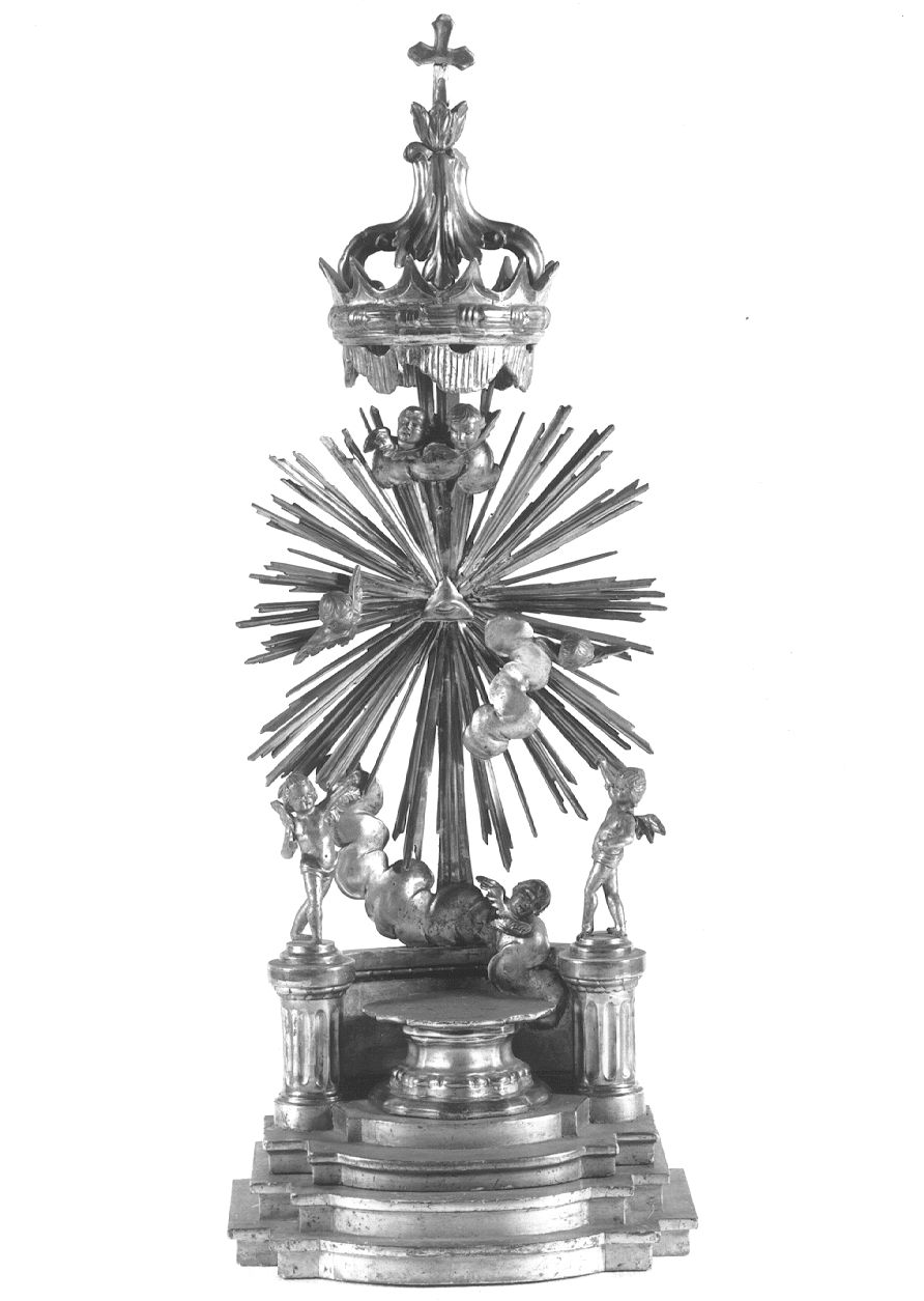 tronetto per esposizione eucaristica - ambito emiliano-lombardo (sec. XIX)