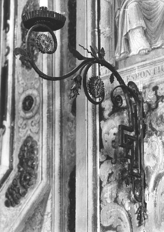 candeliere da parete, serie - ambito parmense-piacentino (prima metà sec. XX)