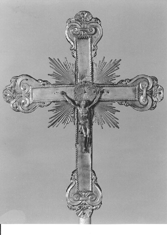 croce processionale - ambito parmense-piacentino (seconda metà sec. XVIII)