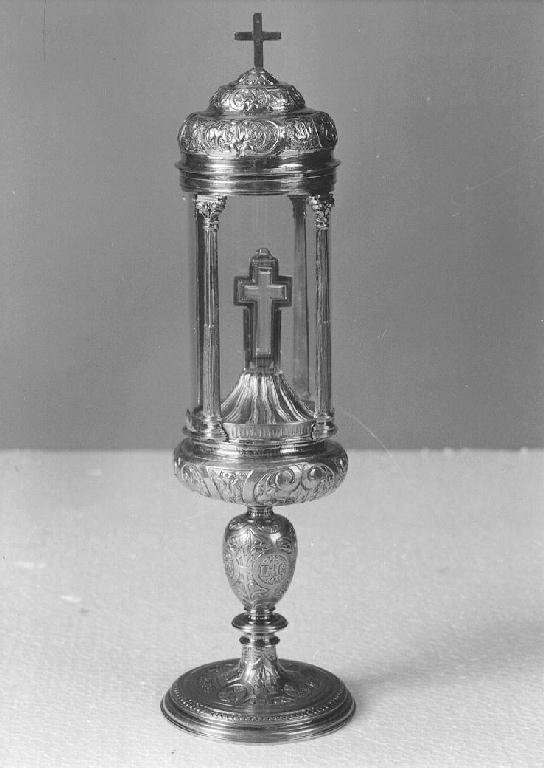 reliquiario - ambito piacentino (seconda metà sec. XIX)