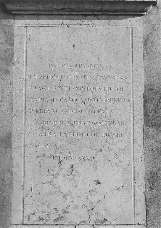 lapide documentaria - ambito piacentino (sec. XIX)