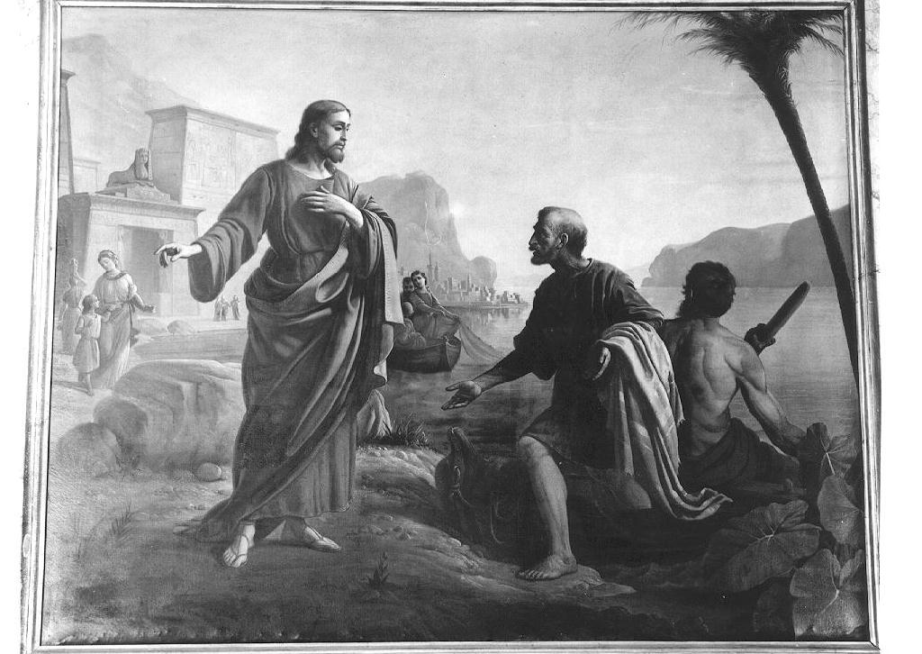 Vocazione di San Pietro (dipinto) di De Luca Giuseppe (seconda metà sec. XIX)