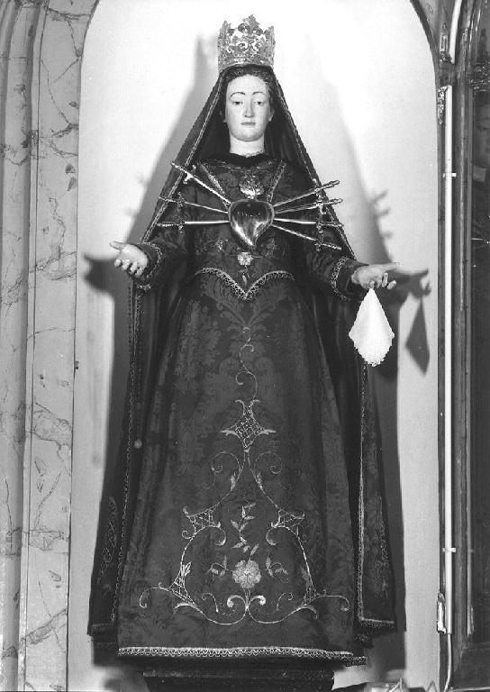 Madonna Addolorata (statua) - ambito emiliano-lombardo, manifattura Italia settentrionale (seconda metà, seconda metà sec. XVII, sec. XIX)