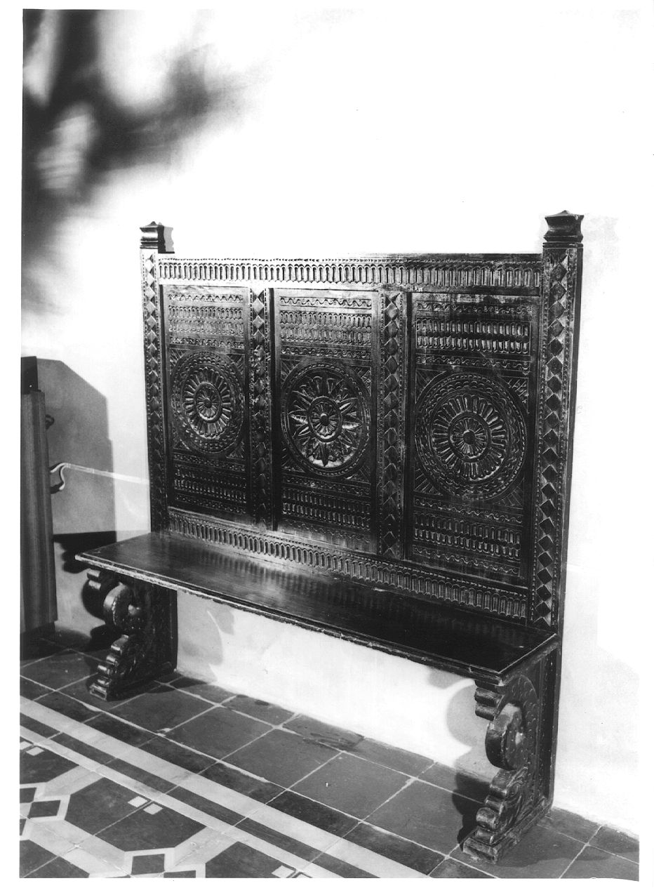 banco da chiesa - ambito piacentino (primo quarto sec. XX)