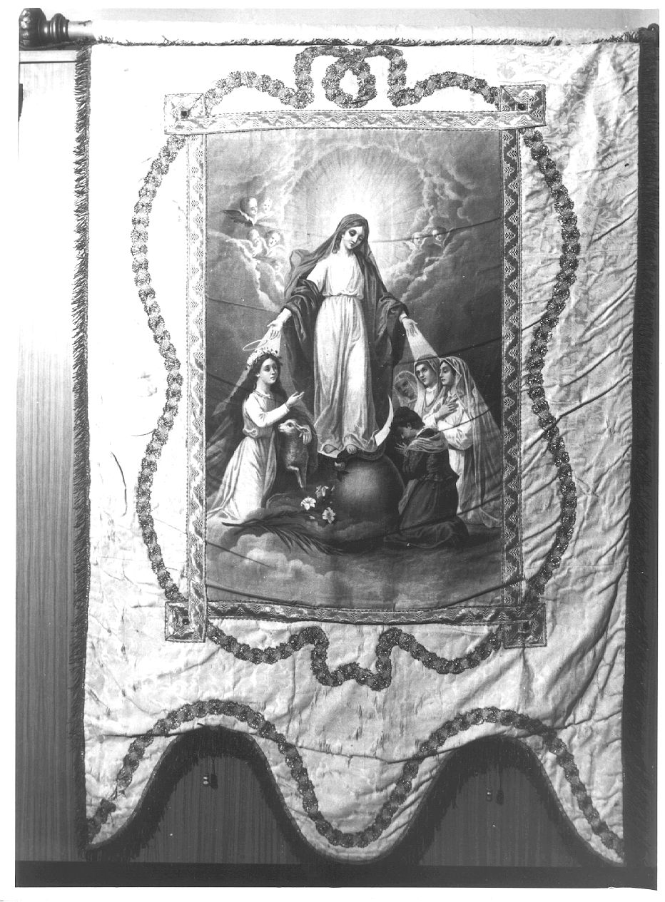 stendardo processionale - manifattura italiana (fine/inizio secc. XIX/ XX)