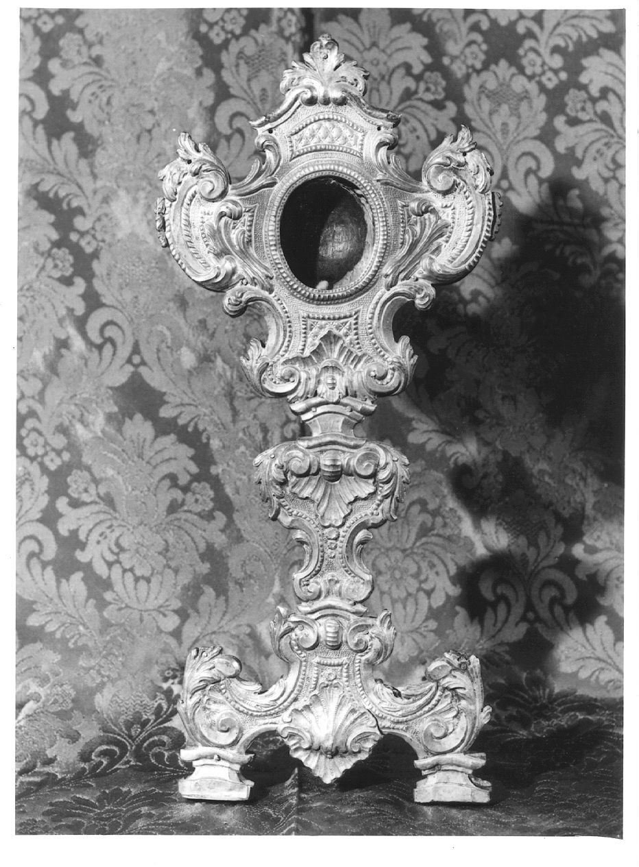 reliquiario - a ostensorio - ambito piacentino (ultimo quarto sec. XVIII)