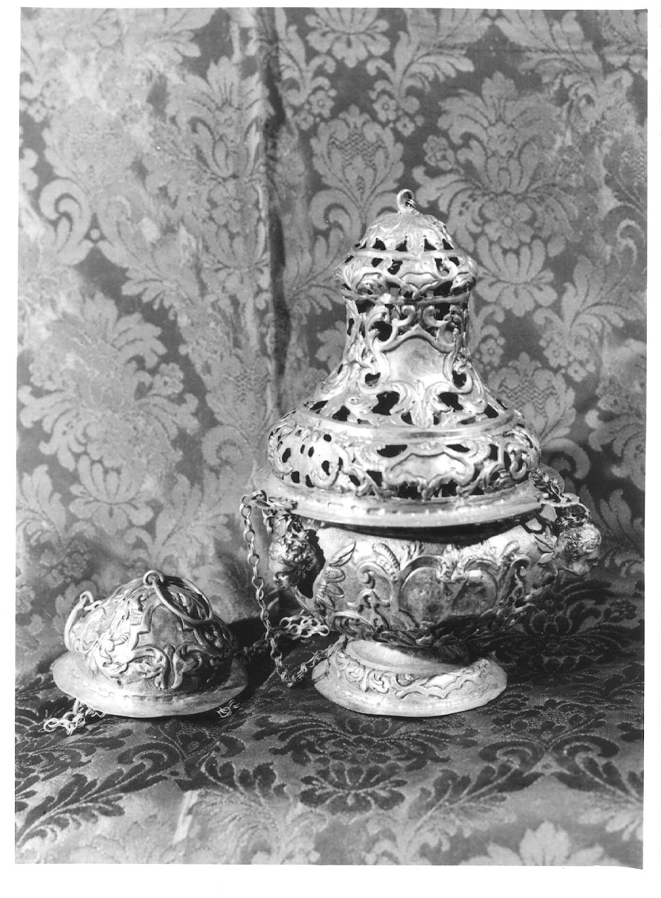 turibolo - a corpo sagomato, elemento d'insieme - ambito piacentino (seconda metà sec. XVIII)