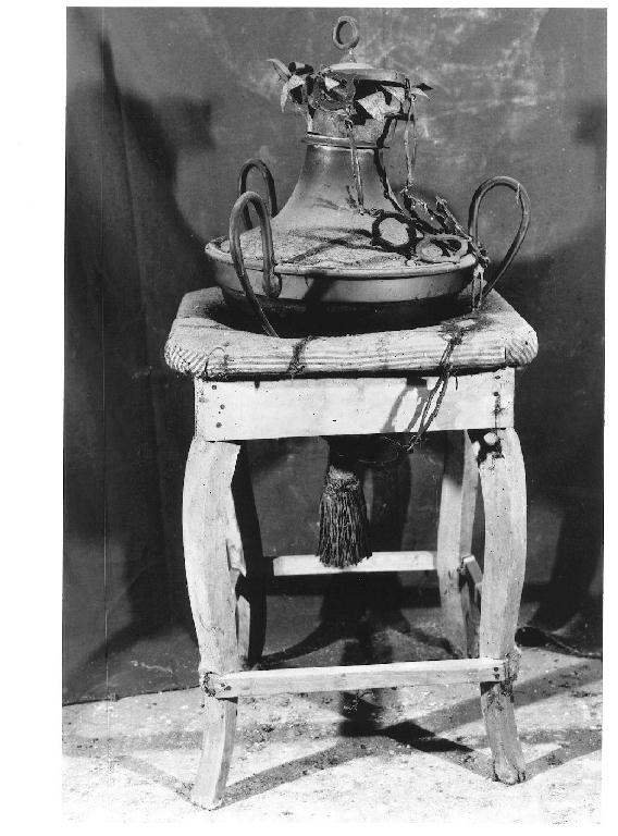 lampada pensile - ambito piacentino (seconda metà sec. XIX)