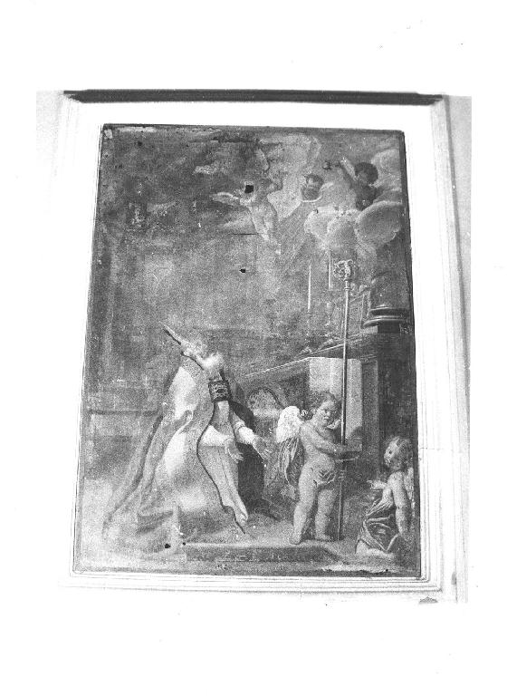 Visione di Sant'Andrea Avellino (dipinto) - ambito emiliano (fine/inizio secc. XVII/ XVIII)