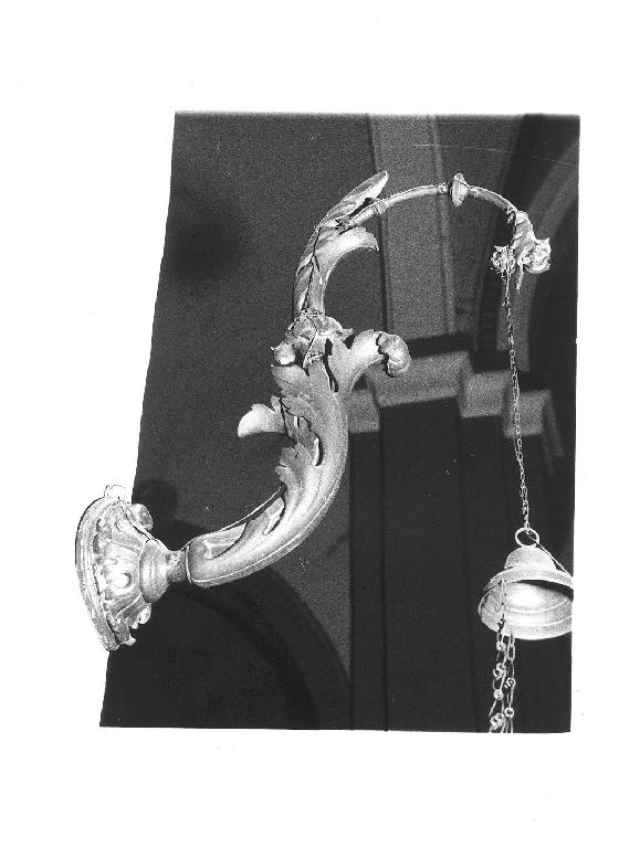 candeliere da parete, serie - ambito piacentino (seconda metà sec. XVIII)