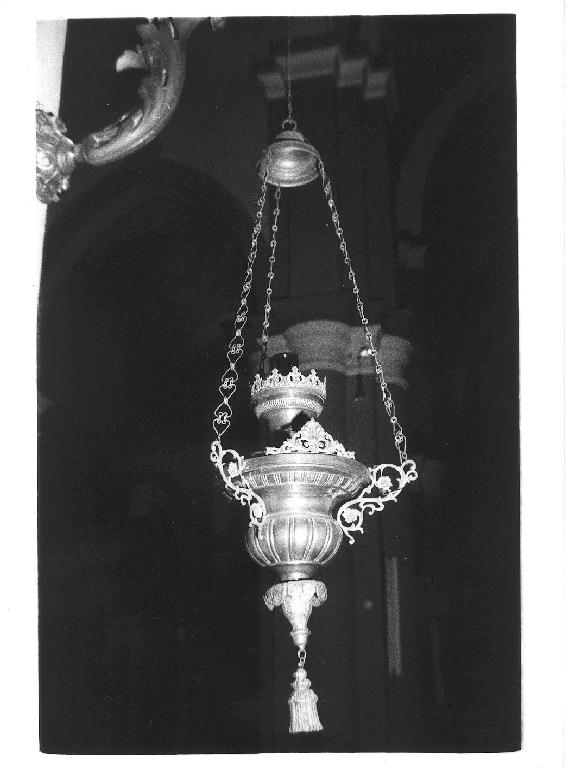 lampada pensile, serie - produzione Italia settentrionale (fine/inizio secc. XIX/ XX)