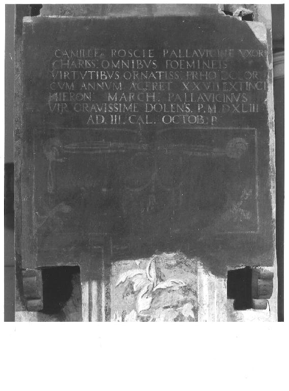 iscrizione dipinta - ambito piacentino (sec. XIX)