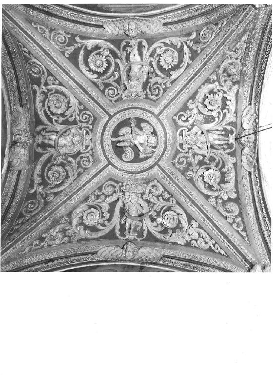 motivi decorativi a girali vegetali con putti alati e cherubini (decorazione plastica, complesso decorativo) di Dossa Domenico (fine sec. XVII)