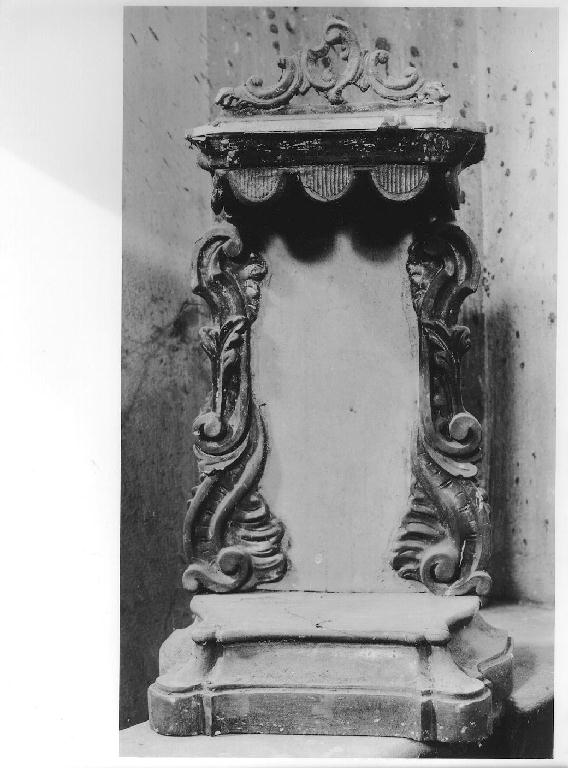 tronetto per esposizione eucaristica - ambito piacentino (prima metà sec. XVIII)