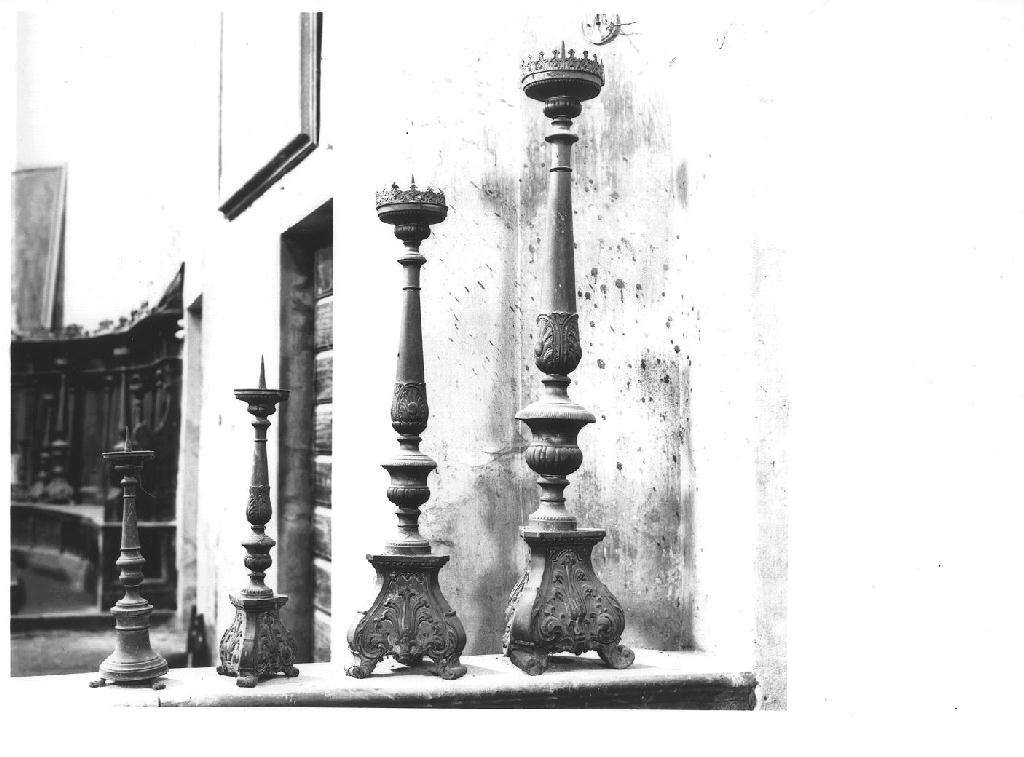 candeliere, serie - ambito piacentino (seconda metà sec. XVIII)