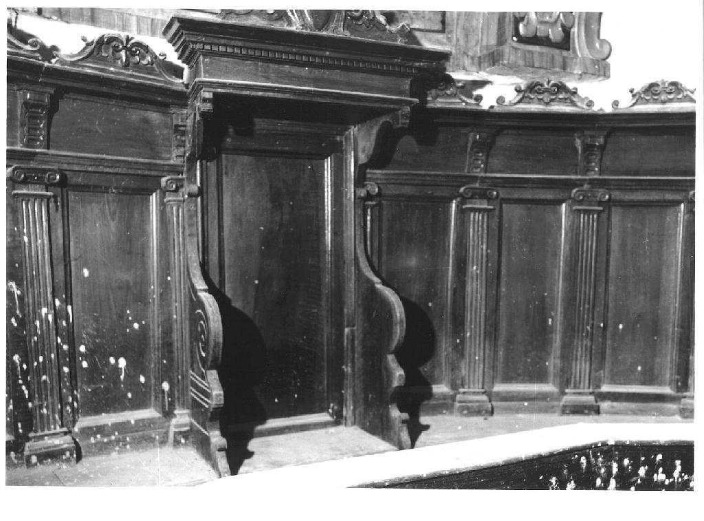 stalli del coro - ambito piacentino (seconda metà sec. XVII)