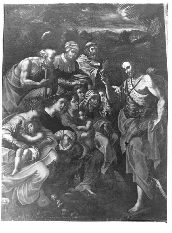 San Giovanni Battista predica nel deserto (dipinto) - ambito cremonese (seconda metà sec. XVI)