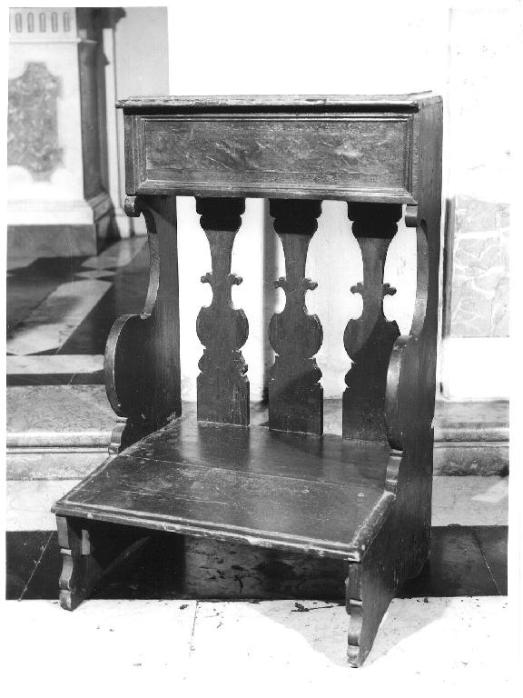 inginocchiatoio, serie - ambito piacentino (ultimo quarto sec. XIX)