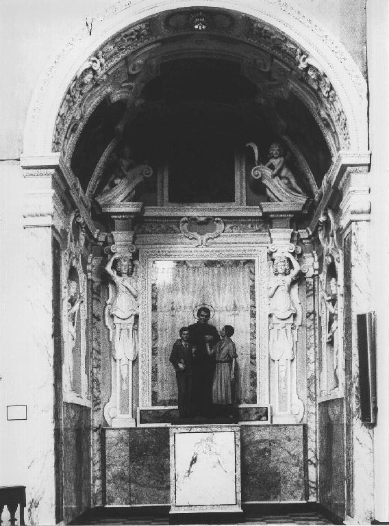 motivi decorativi architettonici con figure (decorazione plastica) - ambito piacentino (ultimo quarto sec. XVIII)