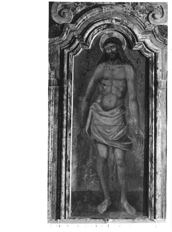 Cristo redentore benedicente (dipinto) - ambito lombardo (seconda metà sec. XVI)