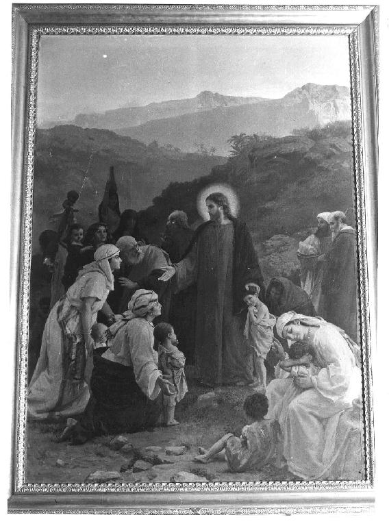 Cristo benedice i fanciulli (dipinto) di Barilli Cecrope (sec. XIX)