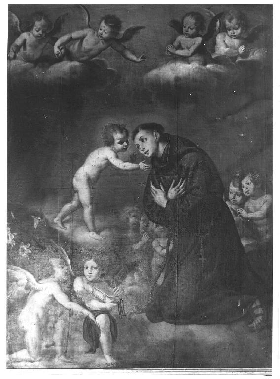 Sant'Antonio da Padova col Bambino (dipinto) - ambito piacentino-lombardo (fine sec. XVII)