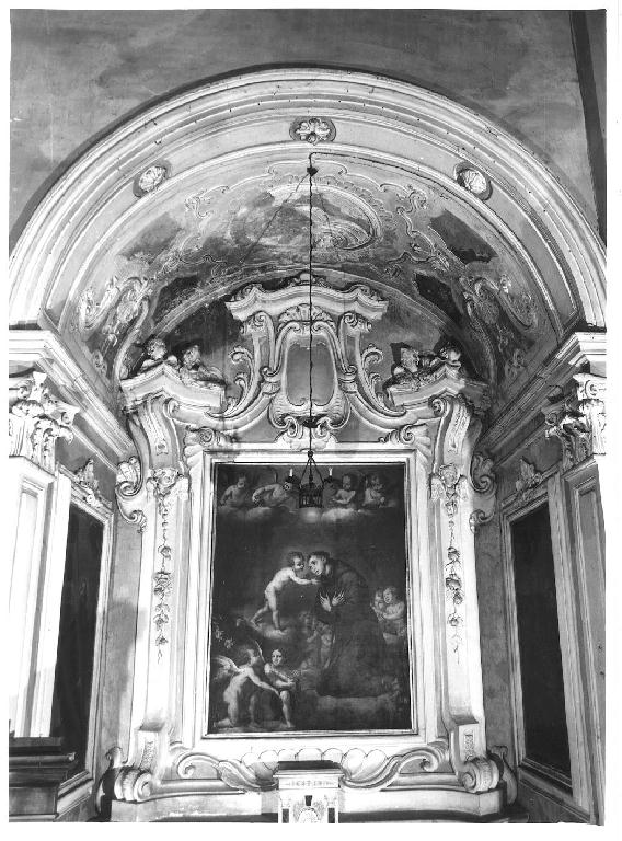 motivi decorativi architettonici con medaglioni e cherubini (decorazione plastica, complesso decorativo) - ambito piacentino-lombardo (seconda metà sec. XVIII)