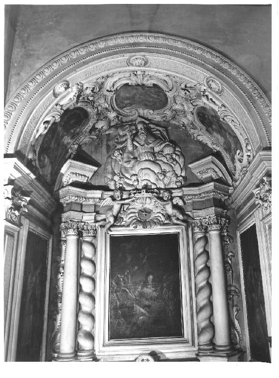 motivi decorativi architettonici con medaglioni e figure (decorazione plastica, complesso decorativo) di Barca Bernardino (inizio sec. XVIII)