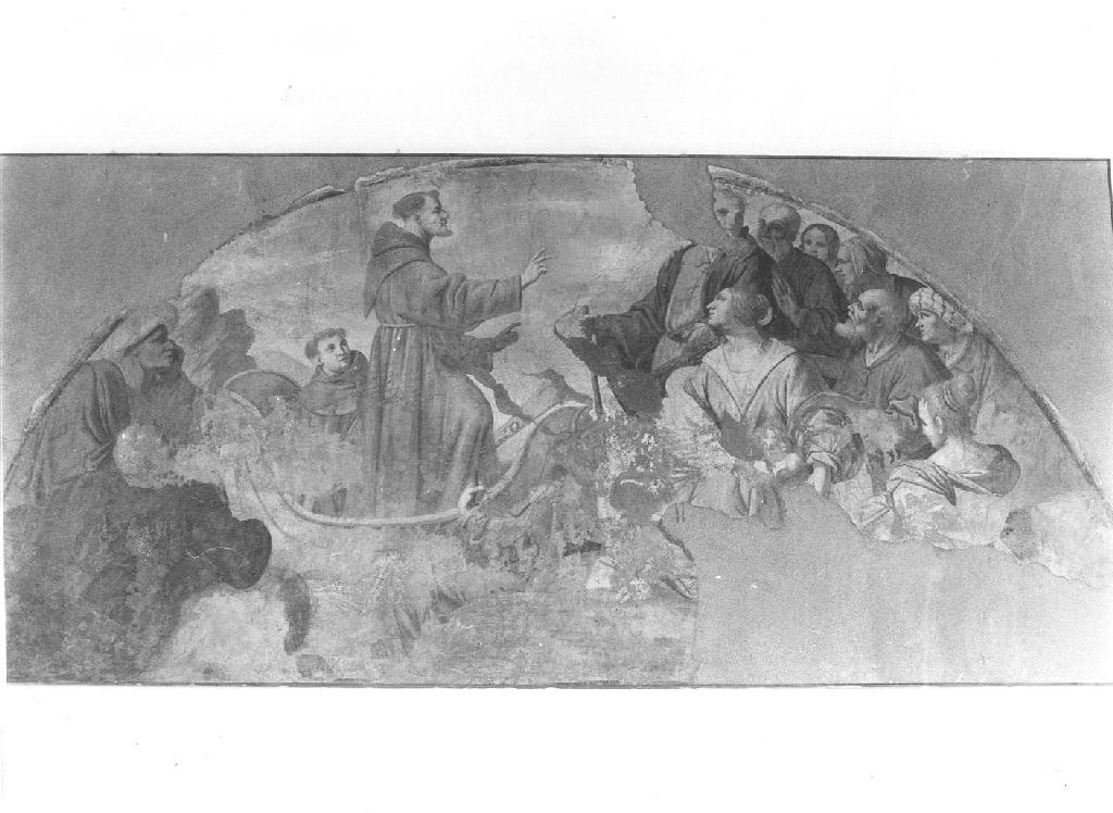 San Francesco d'Assisi predica da una barca (dipinto) di De Mio Giovanni (cerchia) (sec. XVI)