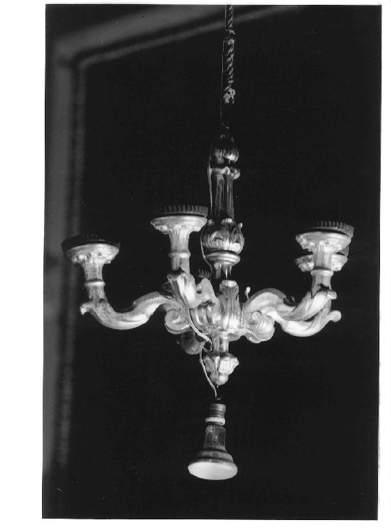 lampadario - a bracci, serie di Perfetti Luigi (primo quarto sec. XIX)