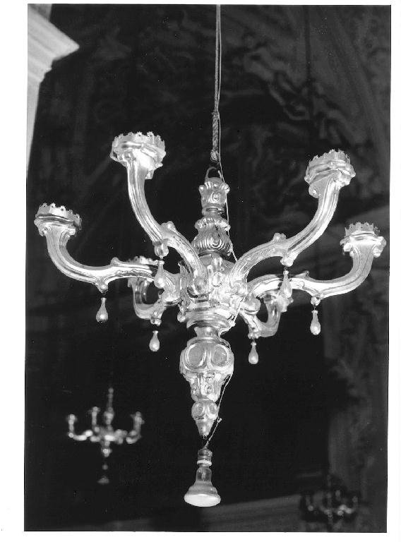 lampadario - a bracci, serie di Perfetti Luigi (primo quarto sec. XIX)