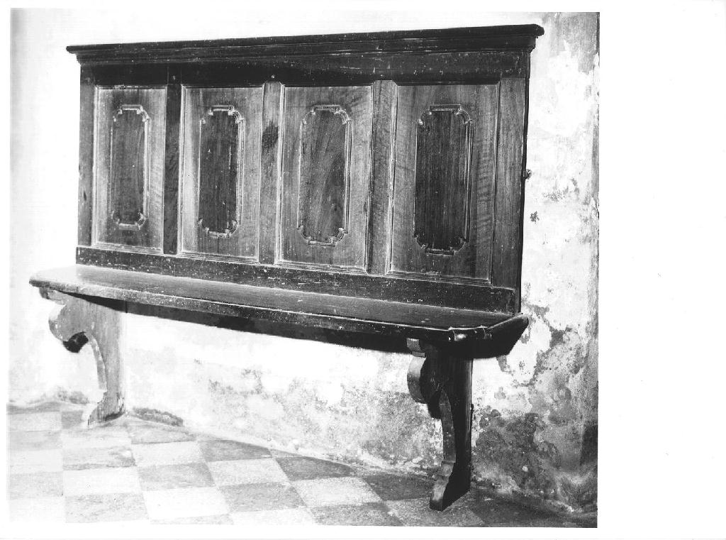banco da chiesa, serie - ambito piacentino (sec. XVIII)