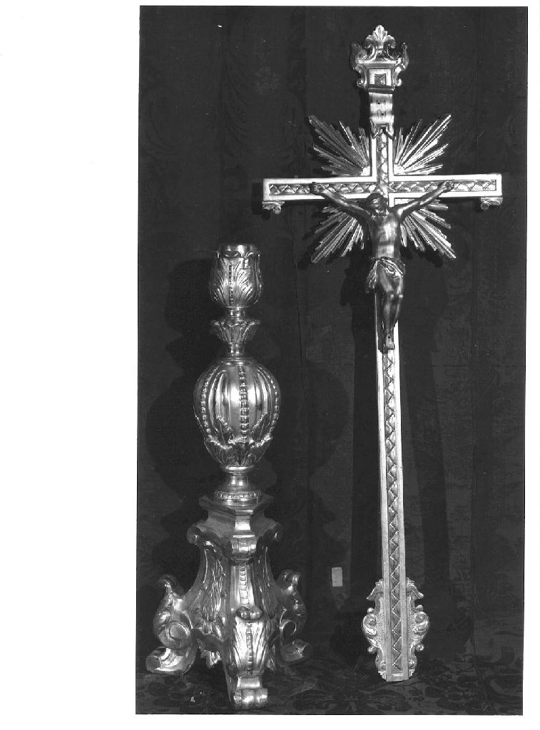 croce d'altare, elemento d'insieme - ambito piacentino (ultimo quarto sec. XVIII)