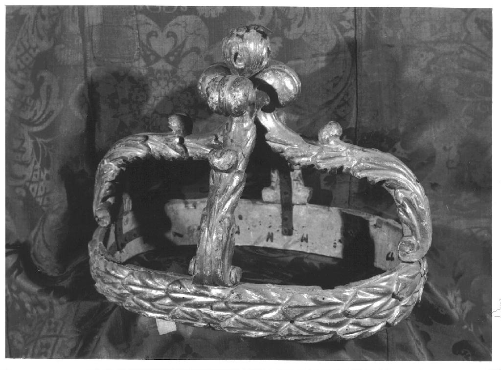 corona di tronetto per esposizione eucaristica, frammento - ambito piacentino (primo quarto sec. XVIII)