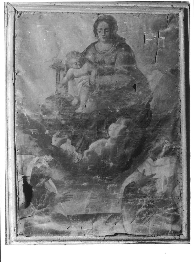 Madonna del Rosario; Natività di Gesù (stendardo processionale) - ambito piacentino (?) (sec. XVII)