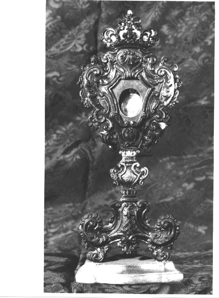 reliquiario - a ostensorio - ambito piacentino (terzo quarto sec. XVIII)