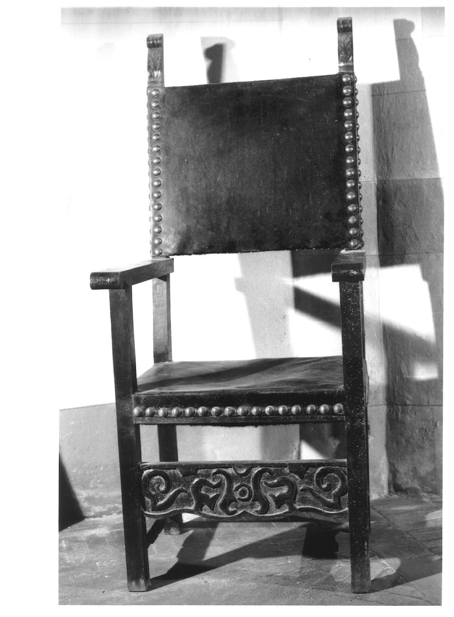 poltrona - ambito piacentino (sec. XIX)