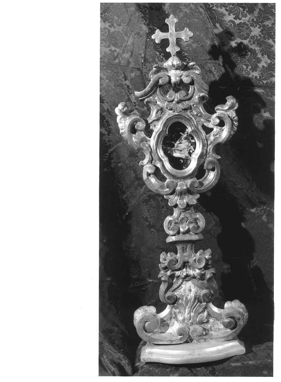 reliquiario - a ostensorio, serie - ambito piacentino (sec. XVIII)