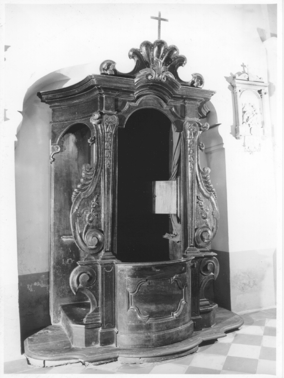 confessionale - ambito emiliano (seconda metà sec. XVII)