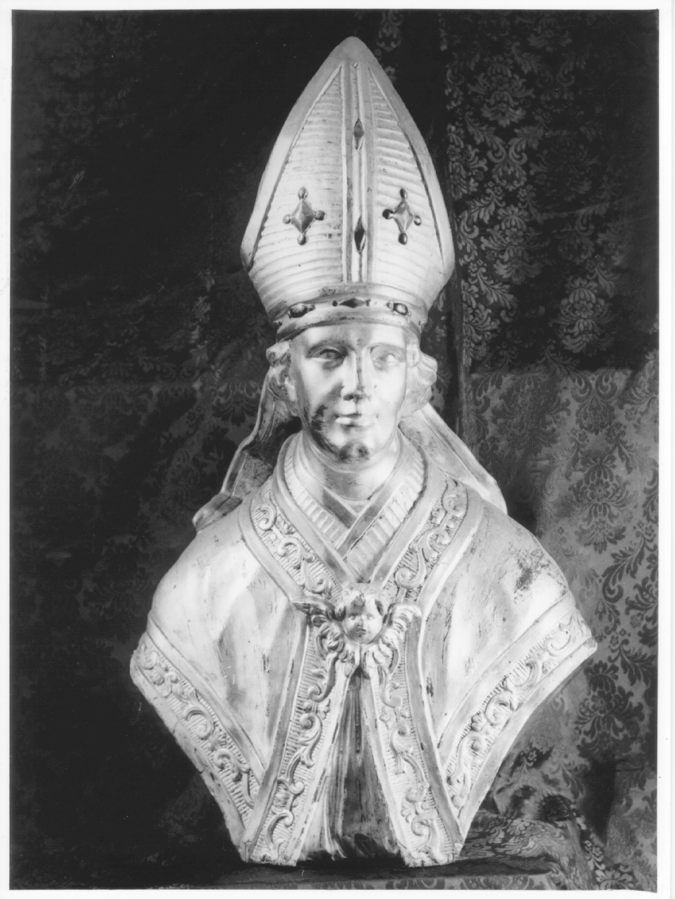 reliquiario - a busto, serie - ambito piacentino (prima metà sec. XIX)