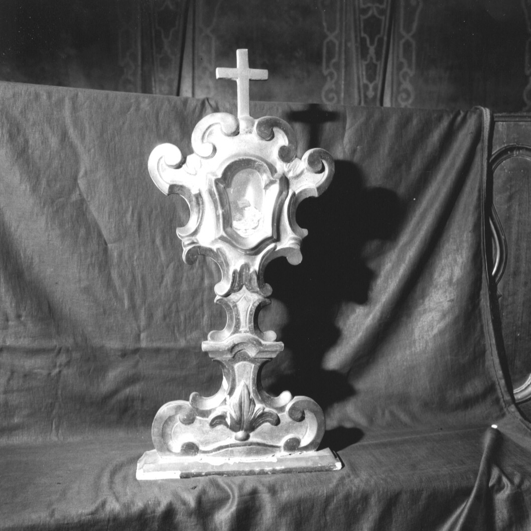 reliquiario - a ostensorio, serie - ambito emiliano (sec. XVIII)