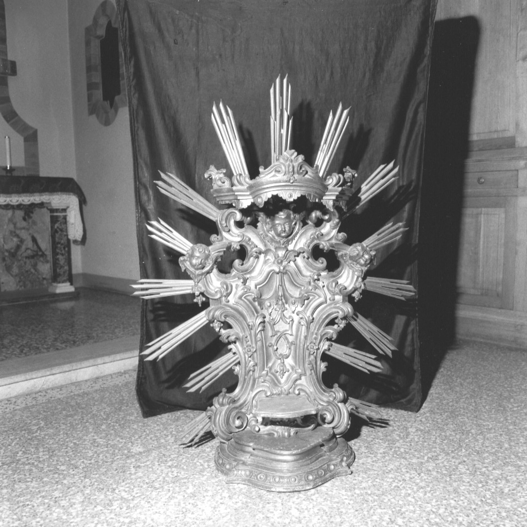 tronetto per esposizione eucaristica - ambito piacentino (sec. XVIII)