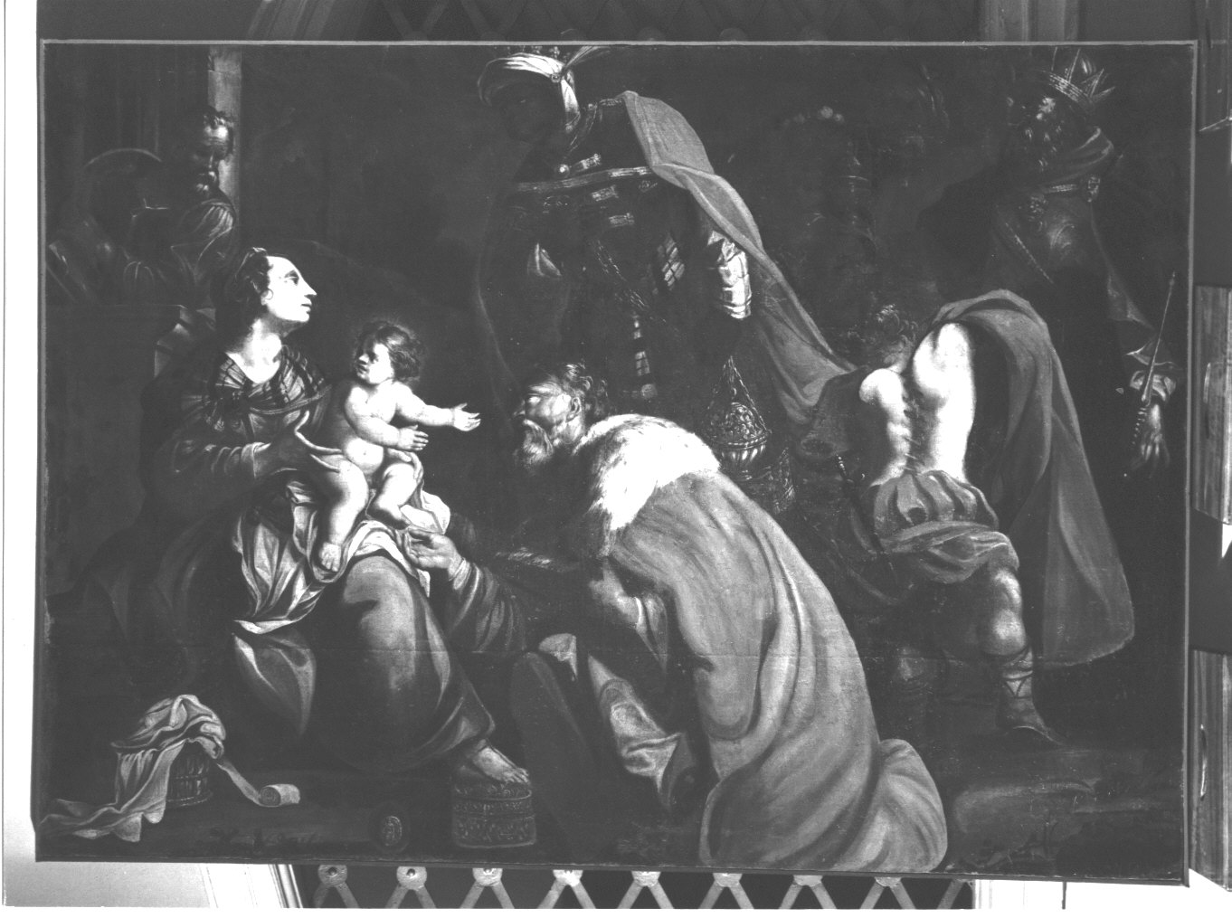 Adorazione dei Magi (dipinto, opera isolata) - ambito emiliano-lombardo (seconda metà sec. XVII)
