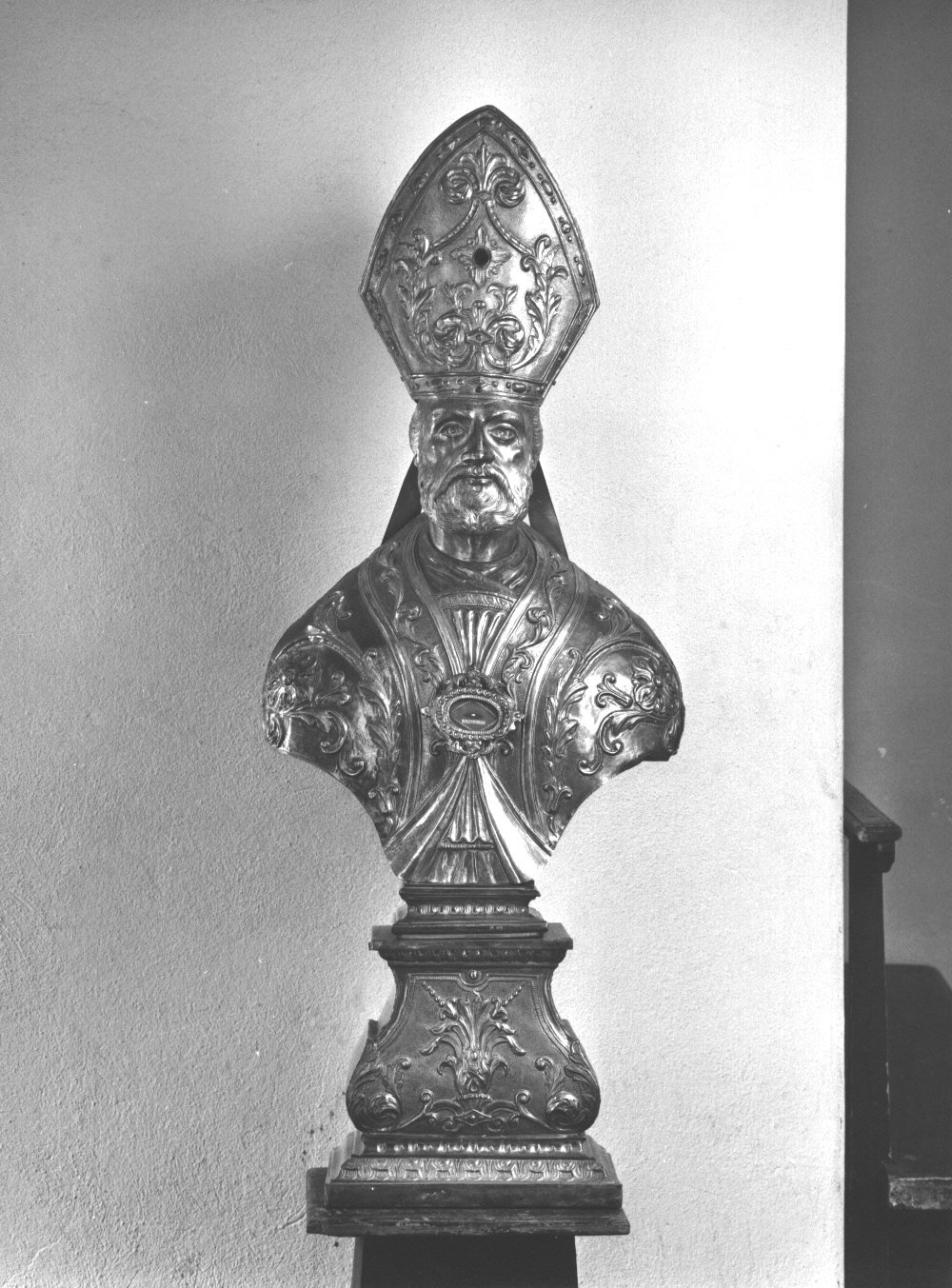 reliquiario - a busto, serie - manifattura piacentina (sec. XIX)