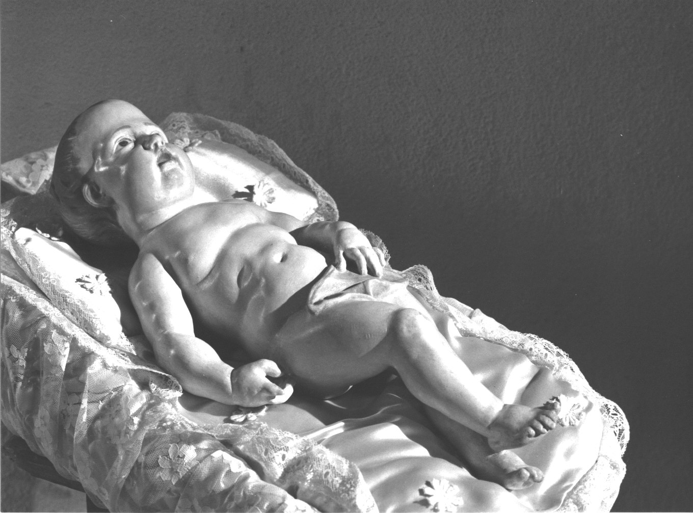Gesù Bambino (statuetta, opera isolata) - ambito piacentino (sec. XVIII)