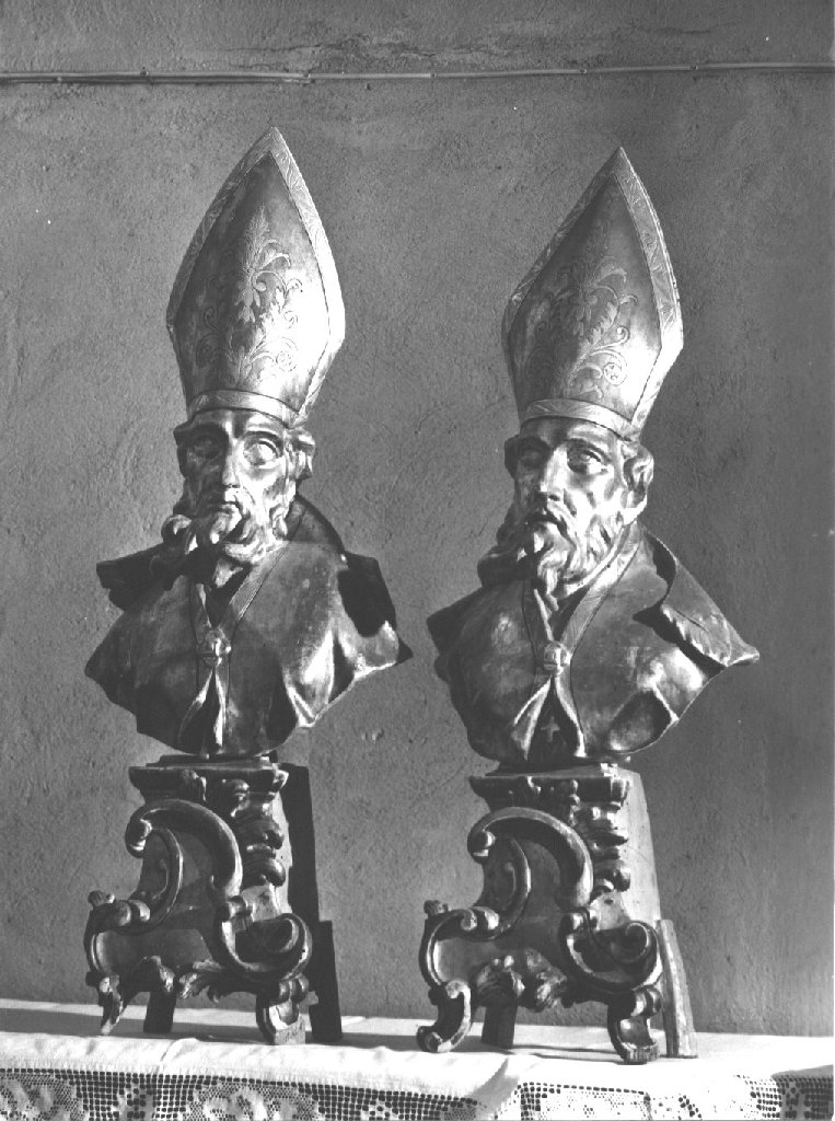 raliquiario - a busto, serie - manifattura piacentina (sec. XVIII)