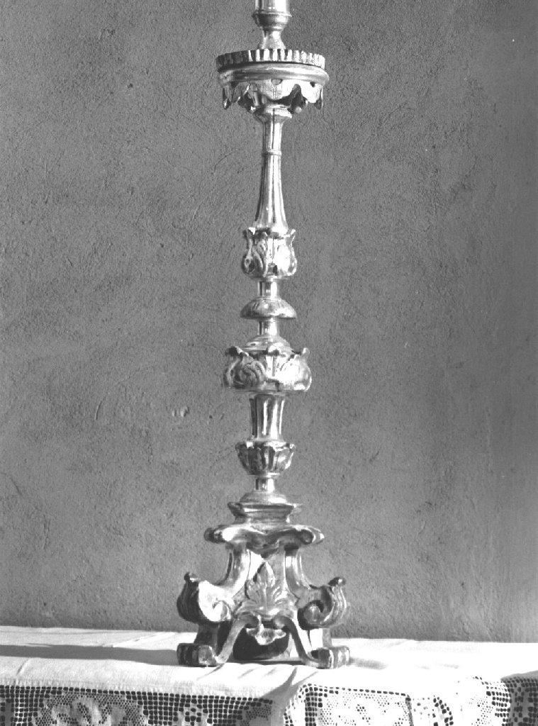 candeliere, serie - manifattura piacentina (sec. XVIII)