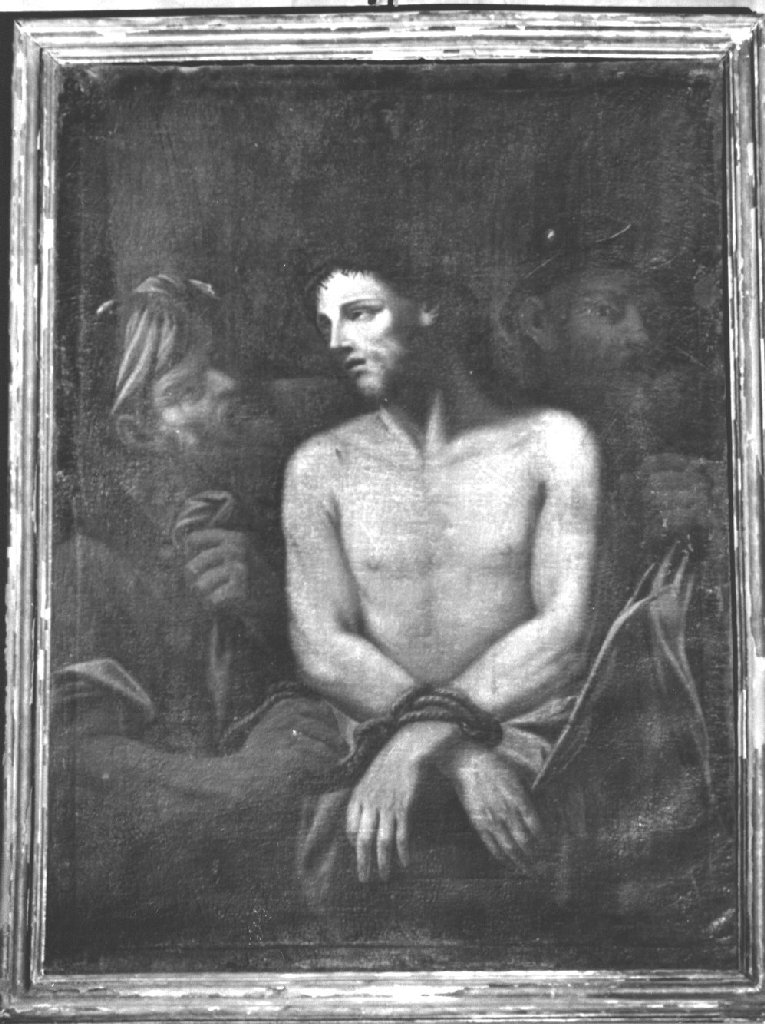 ecce homo (dipinto, opera isolata) - ambito piacentino (sec. XIX)