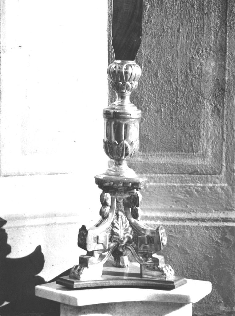 base per croce - manifattura piacentina (fine sec. XVIII)